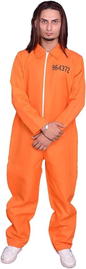 Prisoner Coverall Orange Jumpsuit