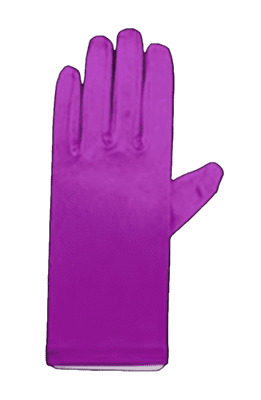 Purple Satin Gloves
