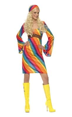 Rainbow Hippie Costume