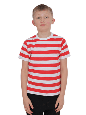 Red and White Stripe T-Shirt