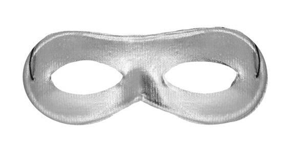 Silver Domino Eye Mask