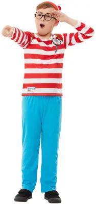 Where's Wally? Deluxe Boy's Costume