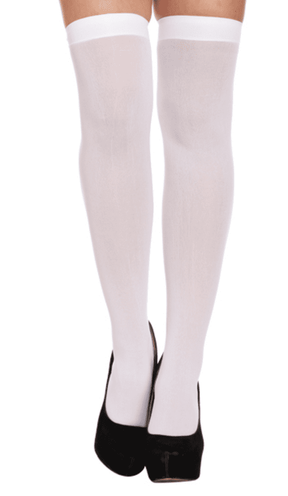 White Hold-Up Stockings