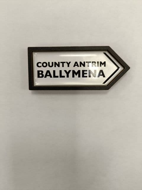 Ballymena Co Antrim Directional Sign Magnet