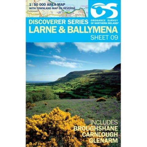 Discover Series OS Larne & Ballymena Waterproof (Laminated) Map Scale 1 : 50 000