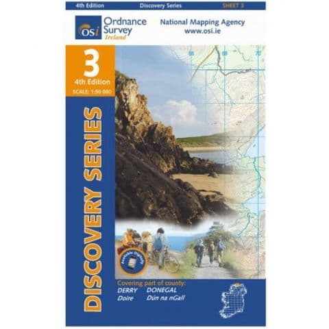 Discoverer Series OS Donegal North East & Derry Sheet 3 4th Edition Scale 1 50 000