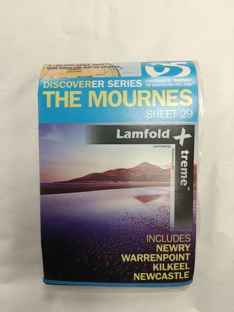 Discoverer Series The Mournes - Laminated - Sheet 29 - 1 : 50 000 Scale