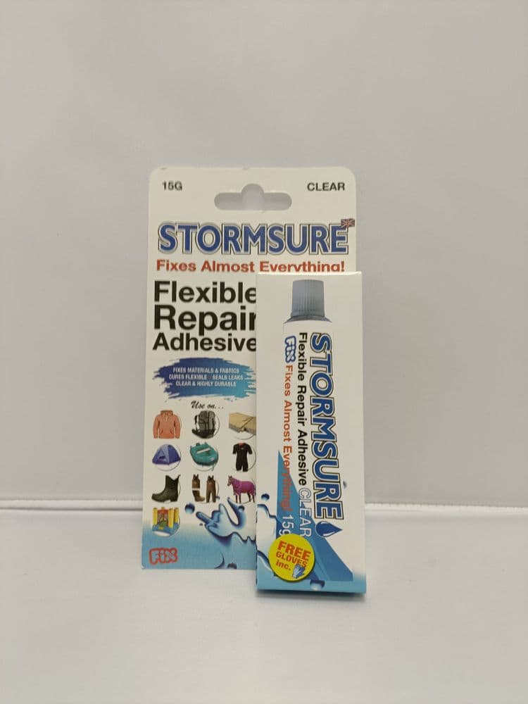 Highlander Stormsure 15G Flexible Repair Adhesive Glue Clear
