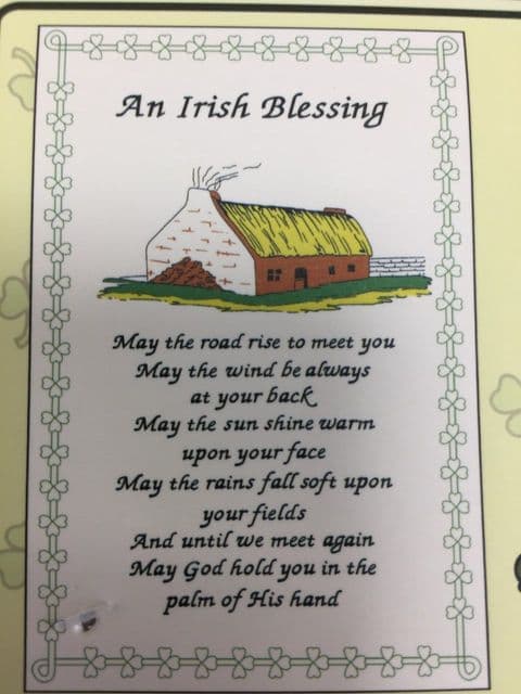 Irish Blessing Tea Towel