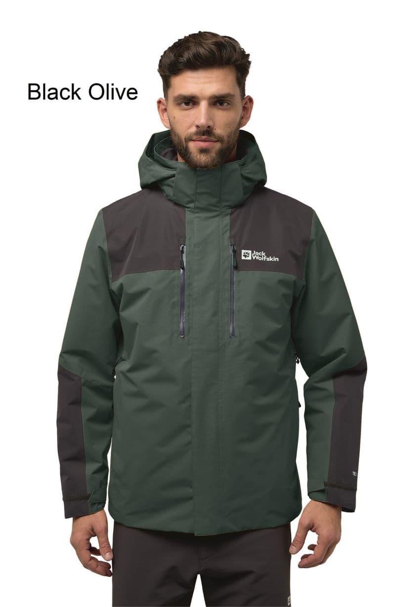Jack Wolfskin Mens Jasper 3 in 1 Waterproof Coat