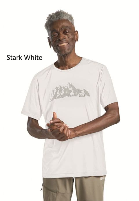 Jack Wolfskin Mens Peak Graphic New Mountain Tee Shirt