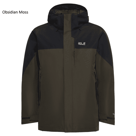 Jack Wolfskin Mens Romberg 2 3 in 1 Waterproof Jacket