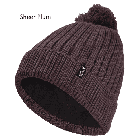Jack Wolfskin Unisex Windproof Pom Pom Beanie