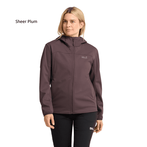 Jack Wolfskin Womens Windhain 2 Hoody Softshell Jacket