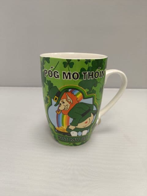 Liffey Artefact Irish Ceramic Mug - Pog Mo Thon