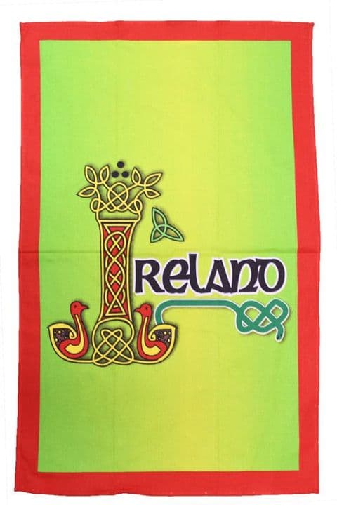 Liffey Artefacts Celtic Ireland Cotton Tea Towel