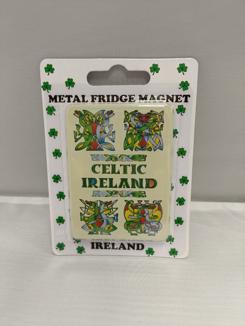 Liffey Artefacts Celtic Ireland Dragon Metal Fridge Magnet