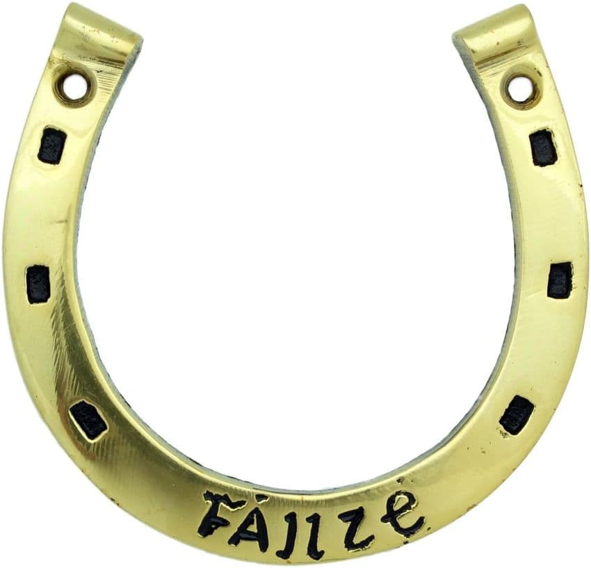 Liffey Artefacts Failte Brass Horse Shoe Large