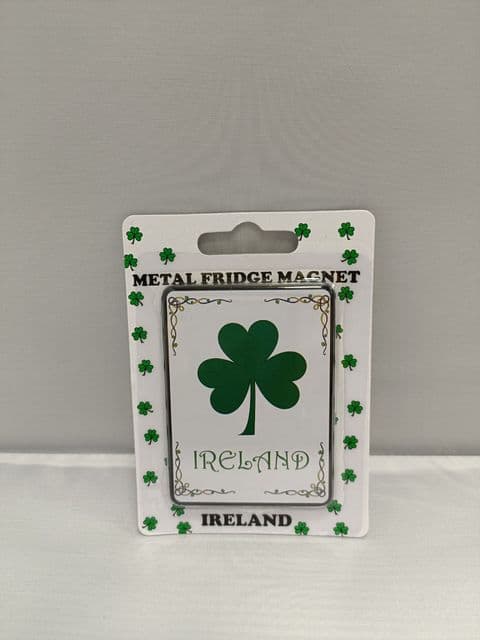 Liffey Artefacts Shamrock Ireland Metal Fridge Magnet