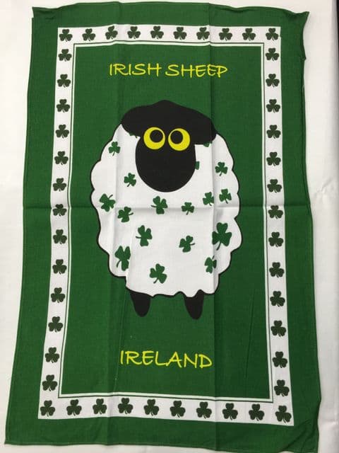 Liffey Artefacts Single Sheep Cotton Tea Towel