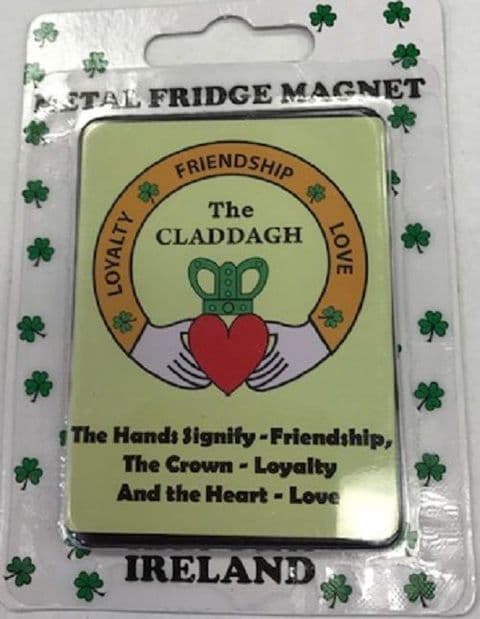 Liffey Artefacts - The Claddagh - Irish Metal Fridge Magnet