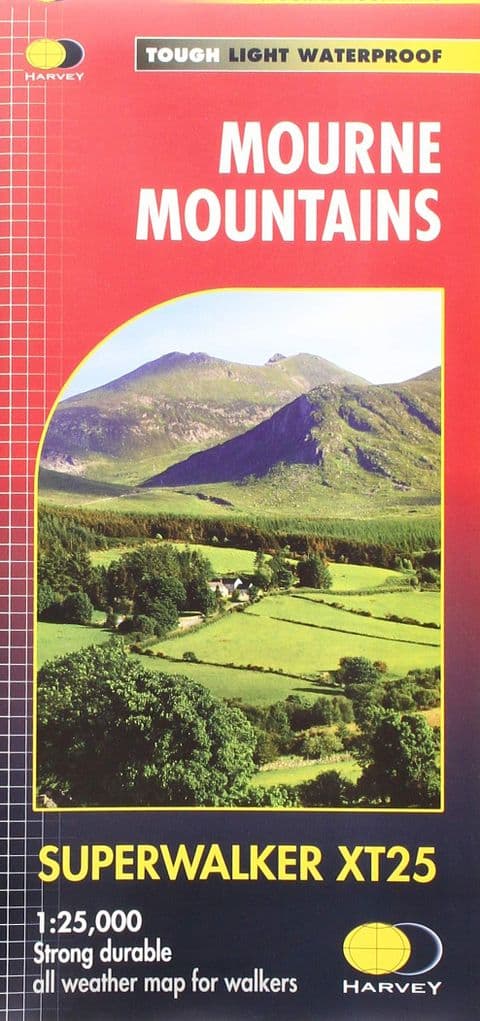 Mourne Mountains Superwalker XT25 Tough/Light/Waterproof Scale 1: 25000