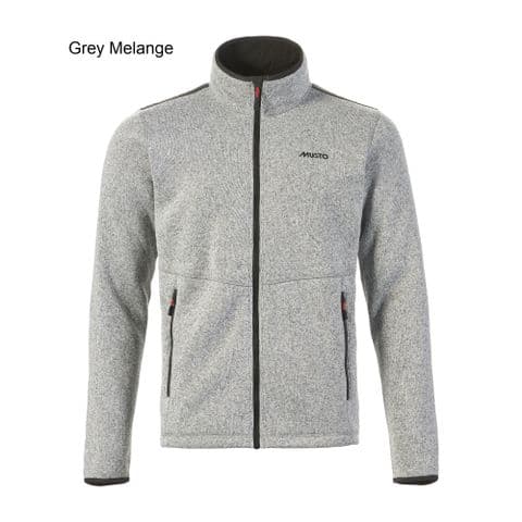Musto Mens Knitted Full Zip Fleece Jacket