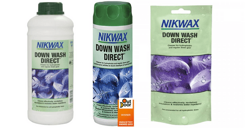 Nikwax Down Wash Direct Cleaner - Down Filled Outdoor Clothing - 3 Sizes