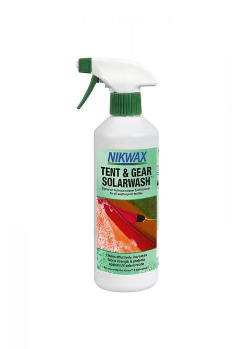 Nikwax Tent and Gear Solarwash Spray-On - 500 ML - Cleaner - UV Protection