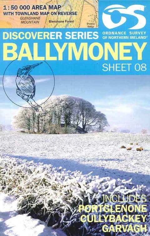 Ordnance Survey Map - No: 8 Ballymoney, 1:50000 Scale