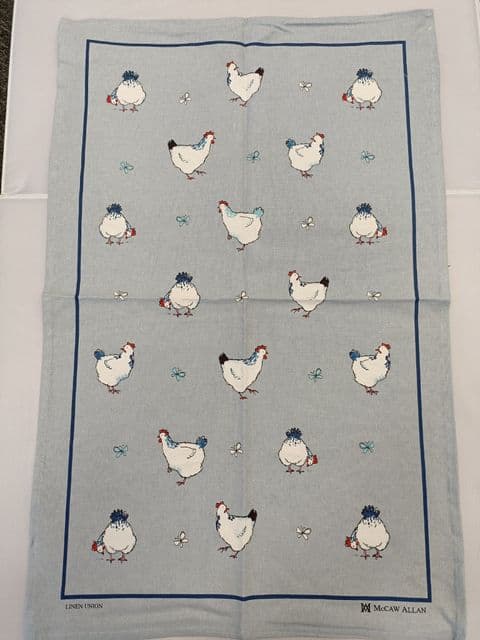 Samuel Lamont Hen House Linen Union Tea Towel