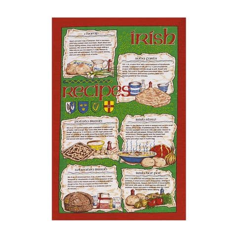 Samuel Lamonts Irish Recipes Cotton Tea Towel