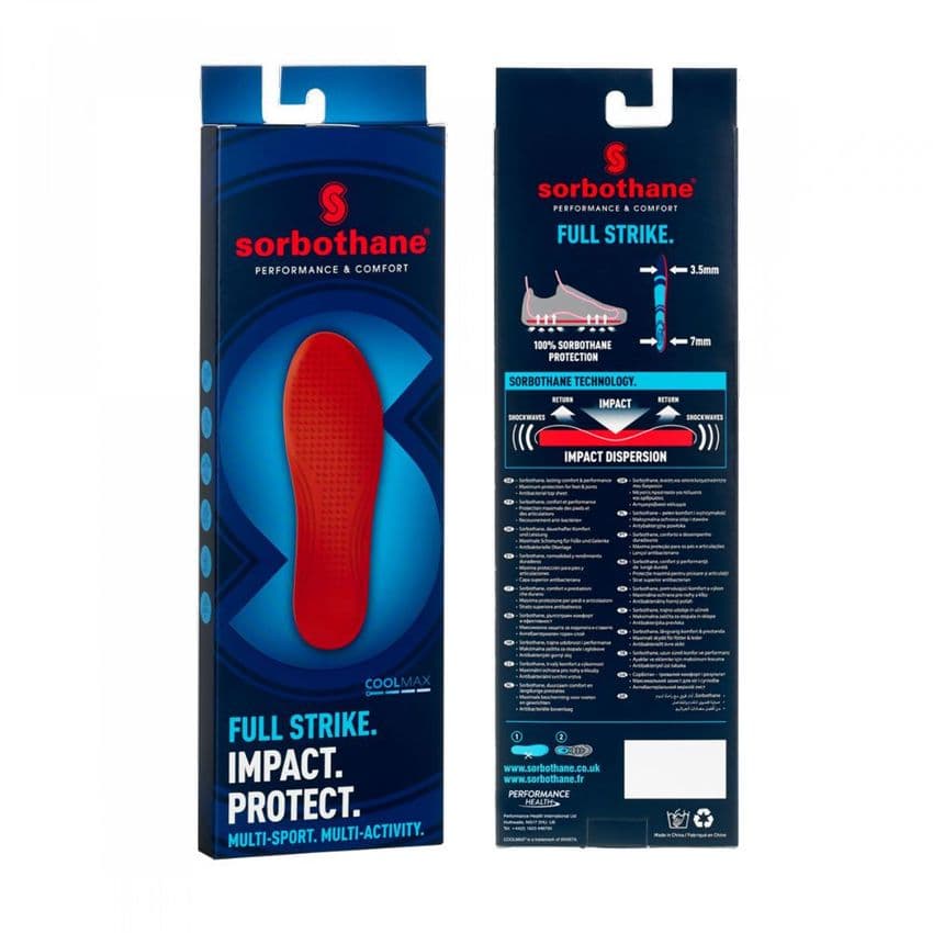 Sorbothane Full Strike Impact and Protect Insoles