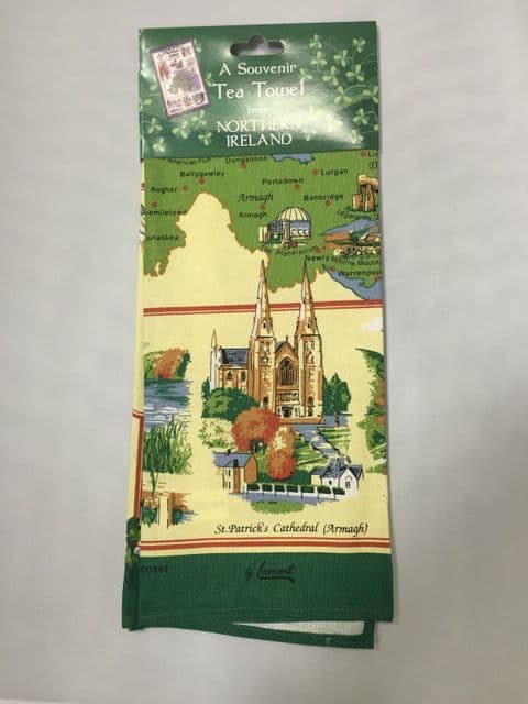 Tea Towel - Northern Ireland Map