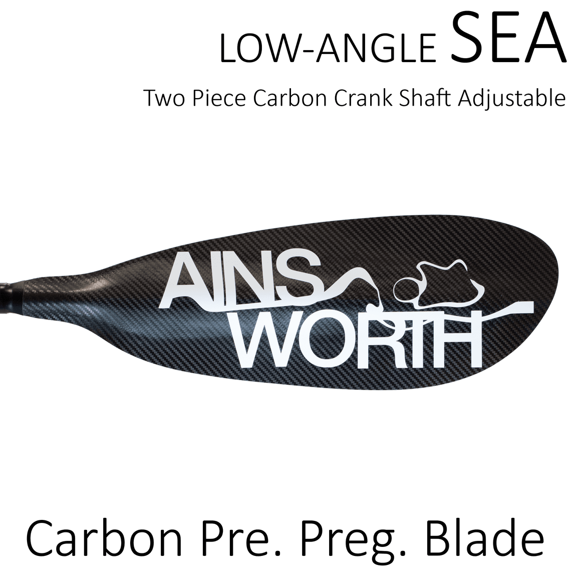 Ainsworth Carbon Pro Crank Shaft Adjustable Sea Kayak Paddle