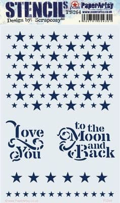 264 PA Stencil - Large Size {by Scrapcosy}
