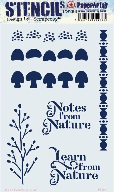 266 PA Stencil - Large Size {by Scrapcosy}
