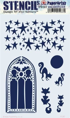 287 PA Stencil - Large Size {by Nicci Battilana}