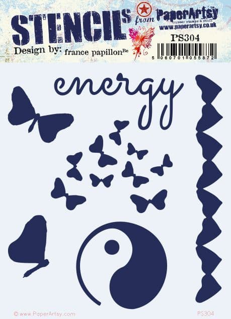 304 PA Stencil  {France Papillon}