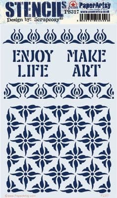 317 PA Stencil - Large Size {by Scrapcosy}