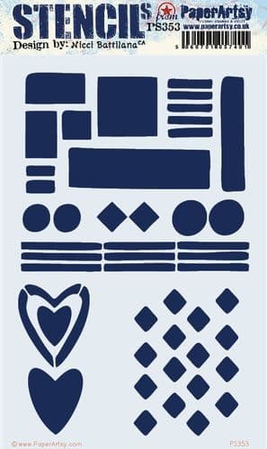 353 PA Stencil - Large Size {by Nicci Battilana}