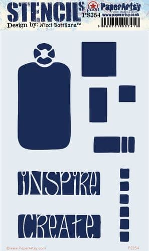 354 PA Stencil - Large Size {by Nicci Battilana}