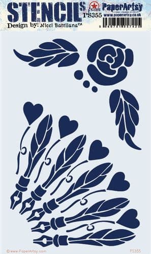 355 PA Stencil - Large Size {by Nicci Battilana}