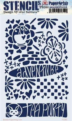 380 PA Stencil - Large Size {by Nicci Battilana}