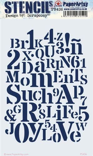 436 PA Stencil - Large Size {by Scrapcosy}