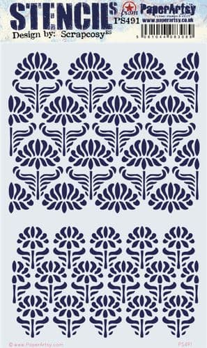 491 PA Stencil - Large Size {by Scrapcosy}