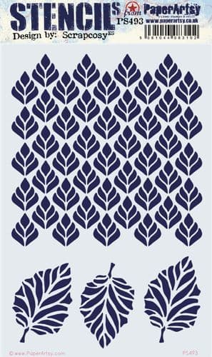 493 PA Stencil - Large Size {by Scrapcosy}