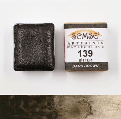 Dark Brown Semse Watercolour