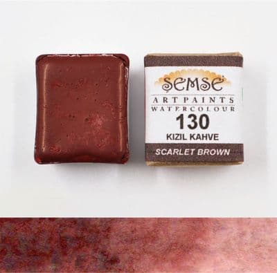 Scarlet Brown Semse Watercolour