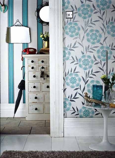 Eden Wallpaper Flora Teal 32-444 Super Fresco Easy By Graham & Brown